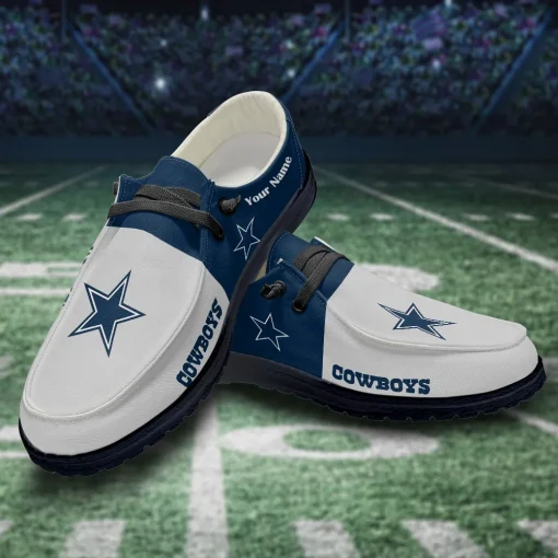 Dallas Cowboys Hey Dude Custom Name Shoes V10 - Image 3