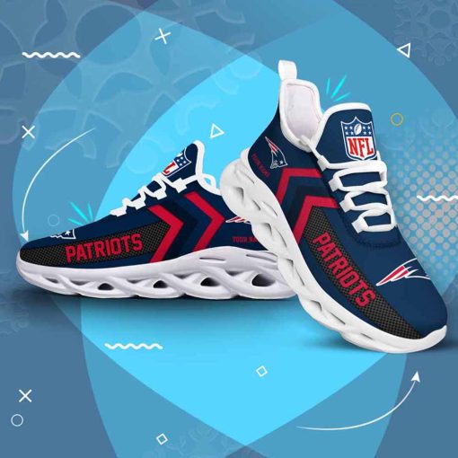 New England Patriots Custom Name Max Soul Shoes V08 - Image 4
