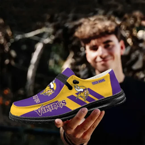 Minnesota Hey Dude Custom Name Shoes V15 - Image 4