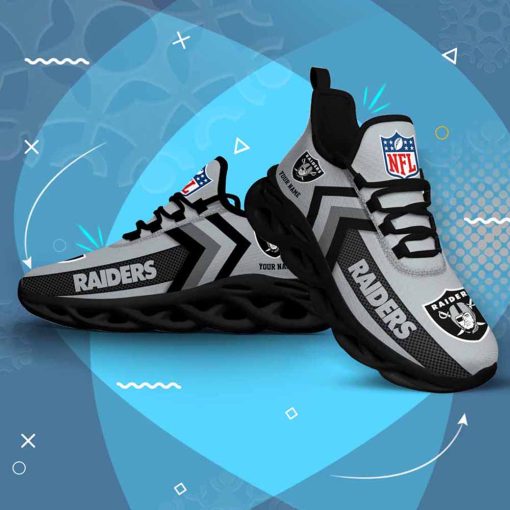 Las Vegas Raiders Custom Name Max Soul Shoes V08 - Image 5