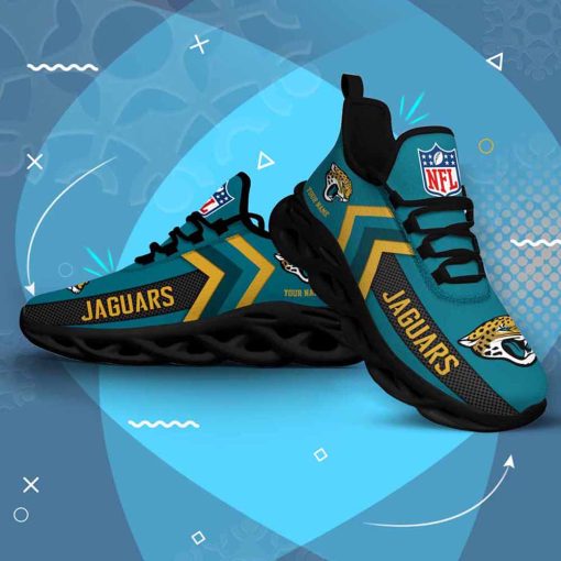 Jacksonville Jaguars Custom Name Max Soul Shoes V08 - Image 5