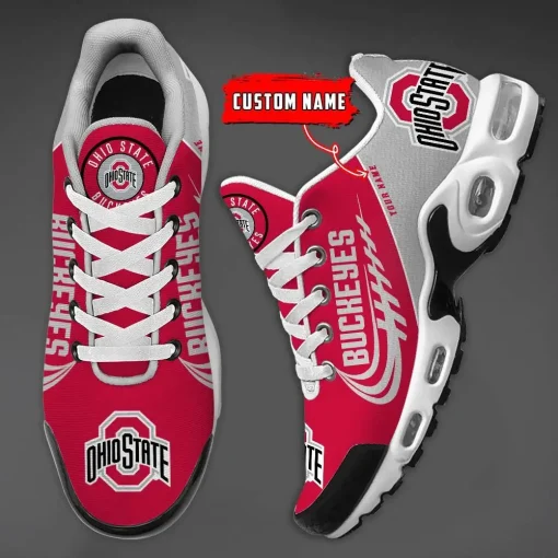 Ohio State Buckeyes Shoes Custom Max Soul Shoes V07 - Image 4