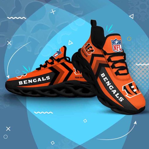 Cincinnati Bengals Custom Name Max Soul Shoes V08 - Image 5