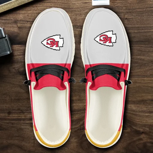 Kansas City Chiefs Hey Dude Custom Name Shoes V10 - Image 5