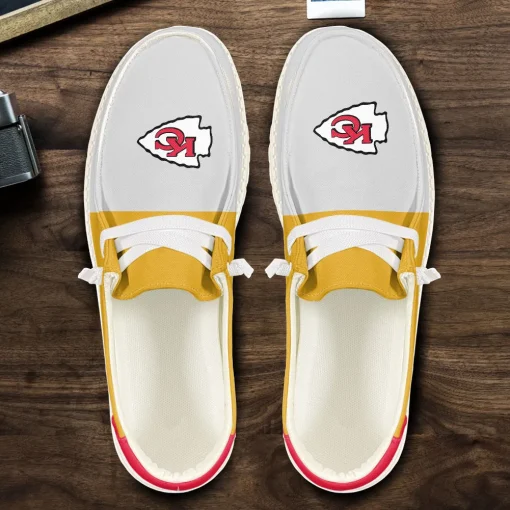 Kansas City Chiefs Hey Dude Custom Name Shoes V15 - Image 5