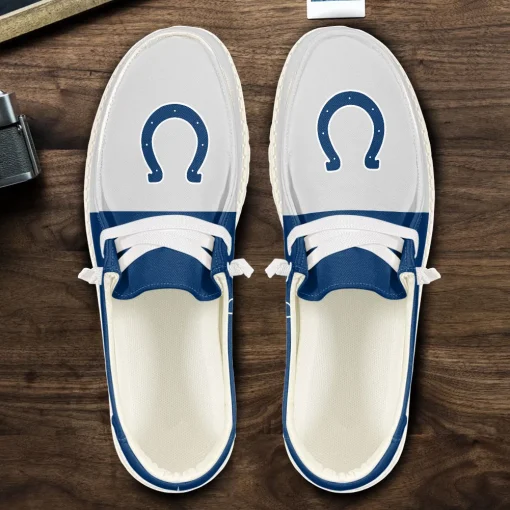 Indianapolis Colts Hey Dude Custom Name Shoes V10 - Image 5
