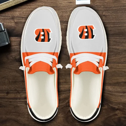 Cincinnati Bengals H-Dude Custom Name Shoes V10 - Image 5
