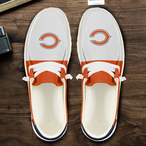 Chicago Bears Hey Dude Custom Name Shoes V10 - Image 5