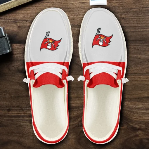 Tampa Bay Buccaneers Hey Dude Custom Name Shoes V10 - Image 5