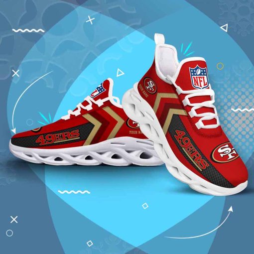 San Francisco 49ers Custom Name Max Soul Shoes V08 - Image 4
