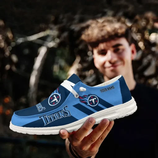 Tennessee Titans Hey Dude Custom Name Shoes V15 - Image 7
