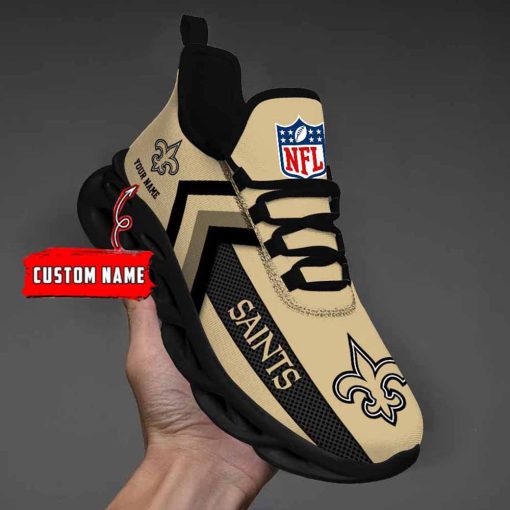 New Orleans Saints Custom Name Max Soul Shoes V08 - Image 3
