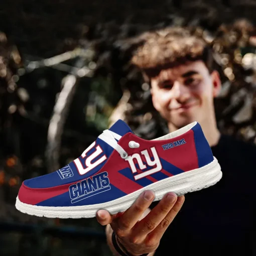 New York Giants Hey Dude Custom Name Shoes V15 - Image 7