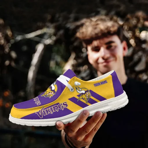 Minnesota Hey Dude Custom Name Shoes V15 - Image 5