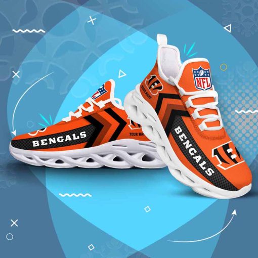 Cincinnati Bengals Custom Name Max Soul Shoes V08 - Image 4