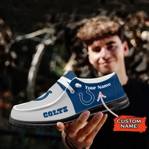 Indianapolis Colts Hey Dude Custom Name Shoes V10 - Image 7