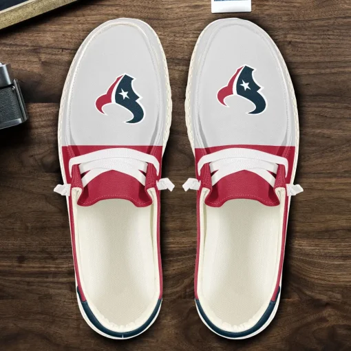 Houston Texans Hey Dude Custom Name Shoes V10 - Image 4