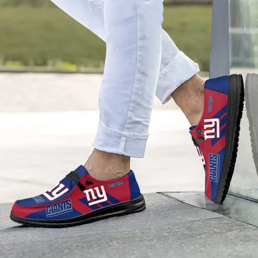 New York Giants Hey Dude Custom Name Shoes V15 - Image 4