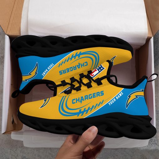Los Angeles Chargers Shoes Custom Max Soul Shoes V06 - Image 5