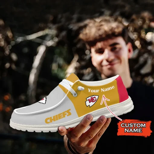 Kansas City Chiefs Hey Dude Custom Name Shoes V15 - Image 6