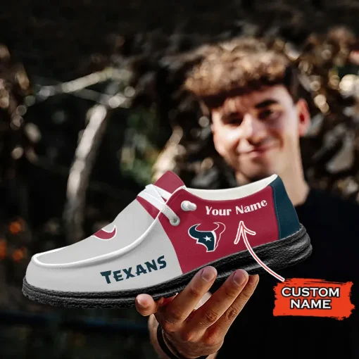 Houston Texans Hey Dude Custom Name Shoes V10 - Image 7