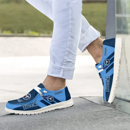 Tennessee Titans Hey Dude Custom Name Shoes V15 - Image 5