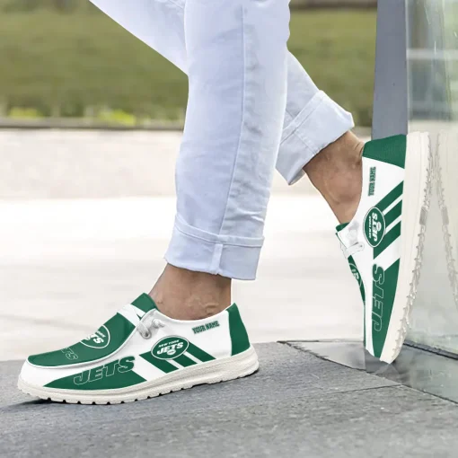 New York Jets Hey Dude Custom Name Shoes V15 - Image 5