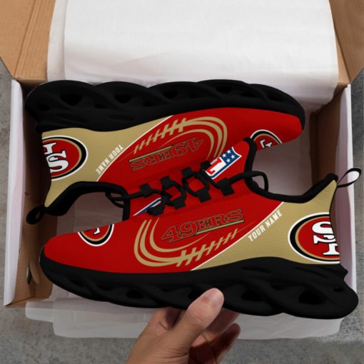San Francisco 49ers Shoes Max Soul Custom Name V22 - Image 5