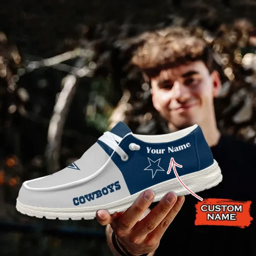 Dallas Cowboys Hey Dude Custom Name Shoes V10 - Image 6