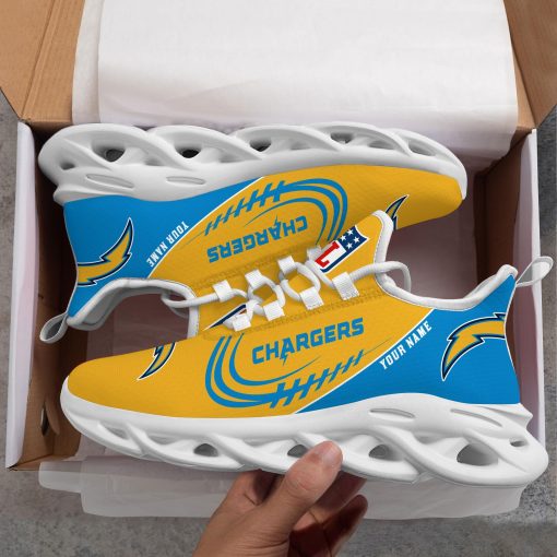 Los Angeles Chargers Shoes Custom Max Soul Shoes V06 - Image 4