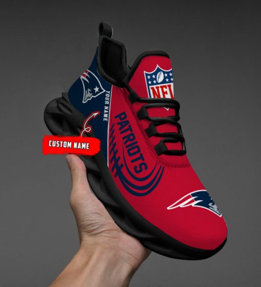 New England Patriots Shoes Custom Max Soul Shoes V06 - Image 3