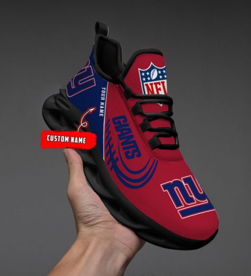 New York Giants Max Soul Shoes Luxury Custom Name V06 - Image 3