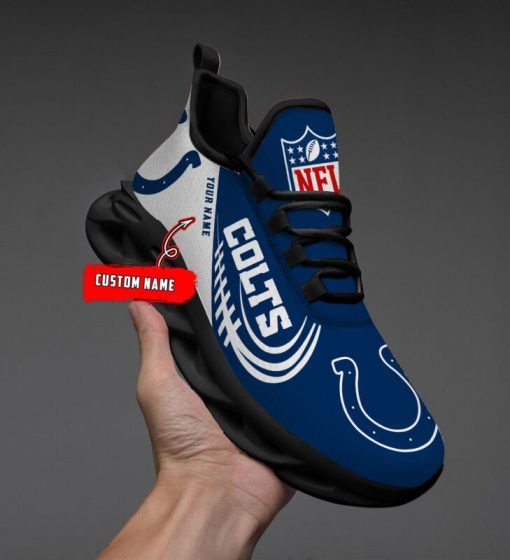 Indianapolis Colts Shoes Custom Max Soul Shoes V06 - Image 3