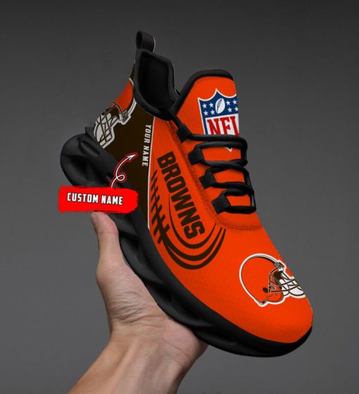 Cleveland Browns Shoes Custom Max Soul Shoes V06 - Image 3