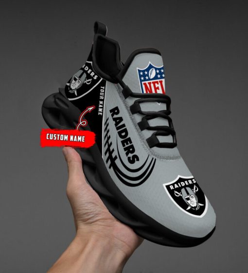 Las Vegas Raiders Max Soul Running Sneakers V06 - Image 3