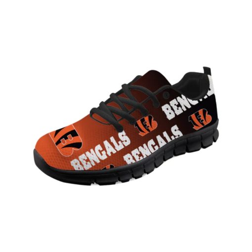Cincinnati Bengals Sneakers Repeat Print Logo Low Top Shoes V26 - Image 4