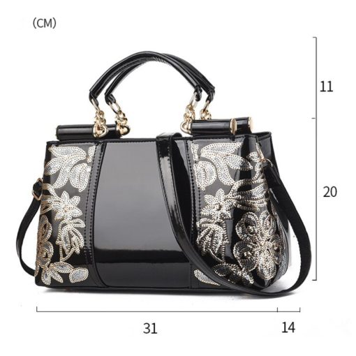 Mercedes High-Class Embroidery Women's Handbag - Image 11