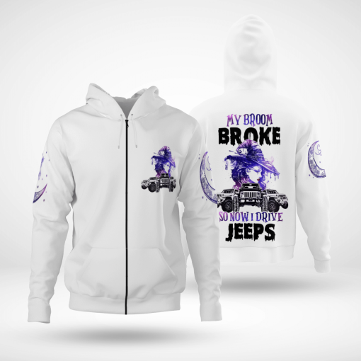 My Broom Broke So Now I Drive A Jeep Unisex All Over Print - Image 12
