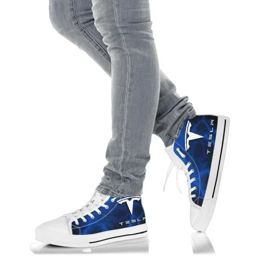 Tesla Shoes TSL Thunder Blue High-Top Shoes V04 - Image 10