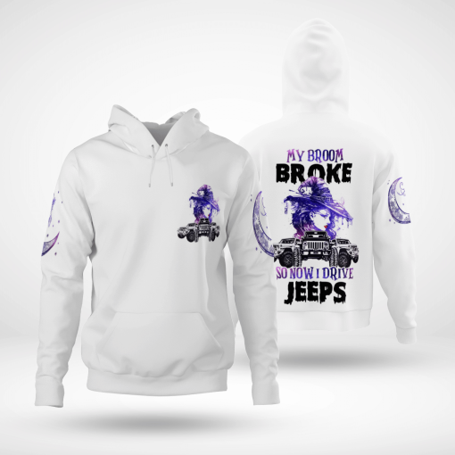 My Broom Broke So Now I Drive A Jeep Unisex All Over Print - Image 9