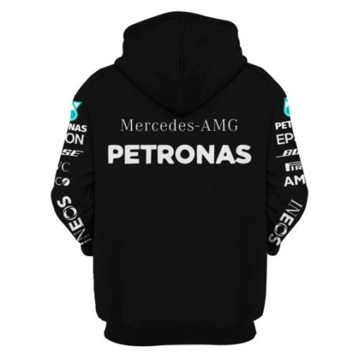 Mercedes Unisex 3D Custom Name Hoodies Racing Team V04 - Image 3