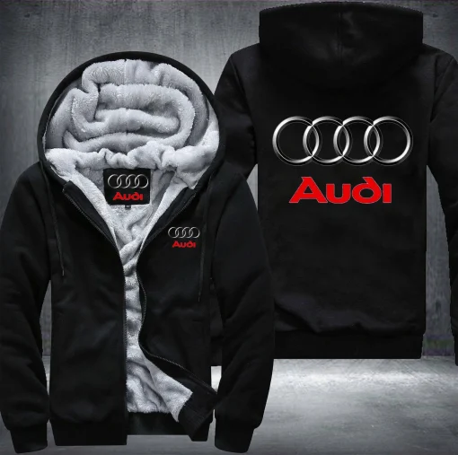 Audi Jackets Audi Fleece Hooded Sweatshirt V59 - Image 3