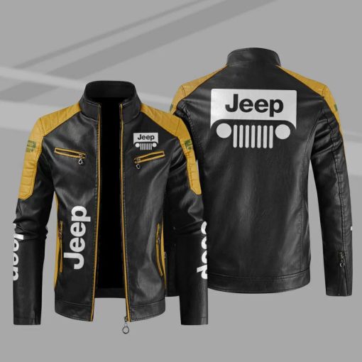 Jeep Jacket Jeep Sport Leather Jacket V33 - Image 5
