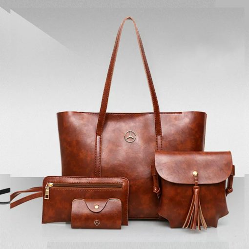 Mercedes Luxury 4Pcs Women Tote Bag Set - Image 3