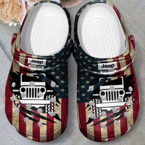 Jeep Crocs Crocband Clog American Flag - Image 3