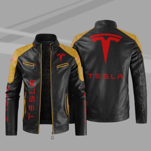 Tesla Jacket TSL Sport Leather Jacket V48 - Image 4