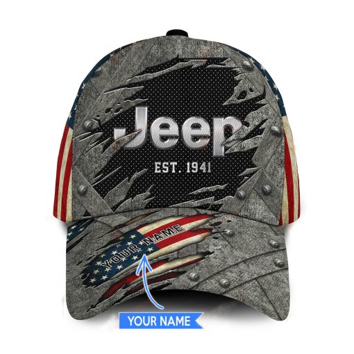 Custom Name Jeep Classic Cap For Men And Women V50 - Image 3