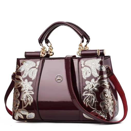 Mercedes High-Class Embroidery Women's Handbag - Image 4