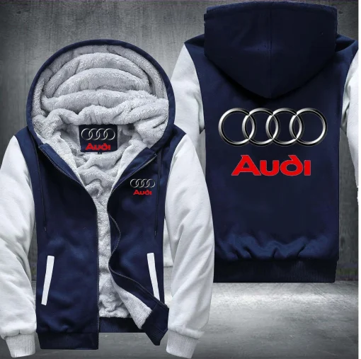 Audi Jackets Audi Fleece Hooded Sweatshirt V59 - Image 4