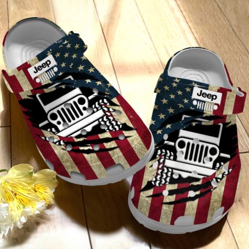 Jeep Crocs Crocband Clog American Flag - Image 4